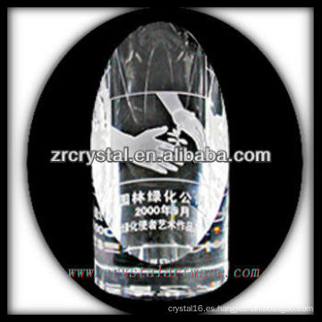 trofeo de cristal en blanco atractivo del diseño X029